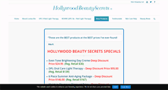 Desktop Screenshot of hollywoodbeautysecrets.com